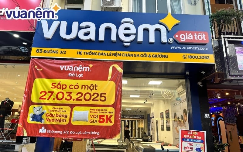 Mua sắm với dịch vụ từ A-Z tại cửa hàng Vua Nệm