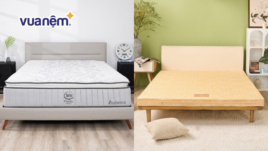 So sánh nệm Serta và nệm Wonjun: Đánh giá tổng quan từ A-Z