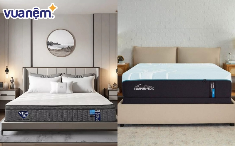 So với Spring Air thì Tempur thuộc phân khúc cao cấp