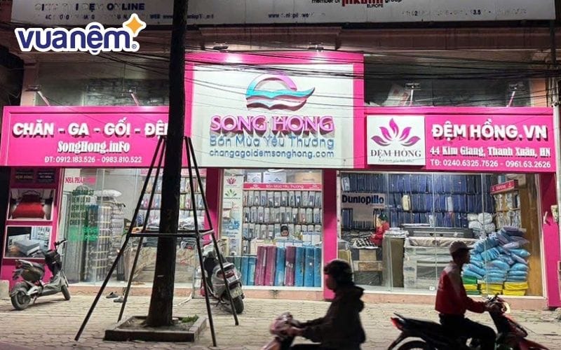 Đệm Hồng cũng là một cái tên uy tín để mua nệm lò xo