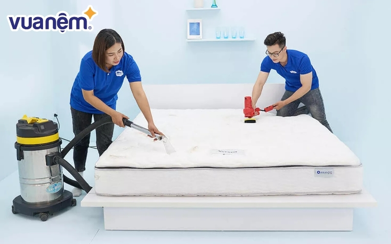Vệ sinh nệm bông ép