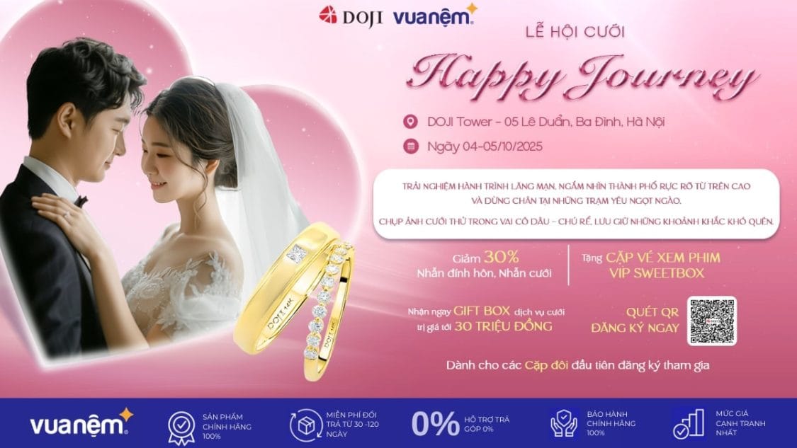LỄ HỘI CƯỚI "HAPPY JOURNEY": KHỞI ĐẦU HÀNH TRÌNH YÊU, TỎA SÁNG NGÀY TRỌNG ĐẠI