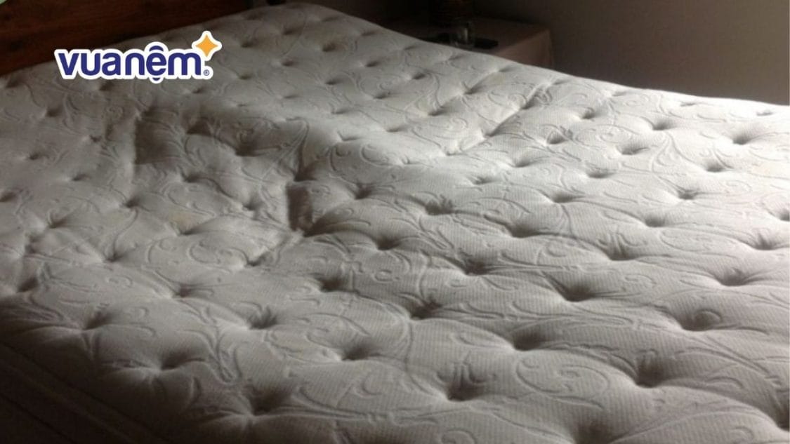 nệm lò xo bị lún