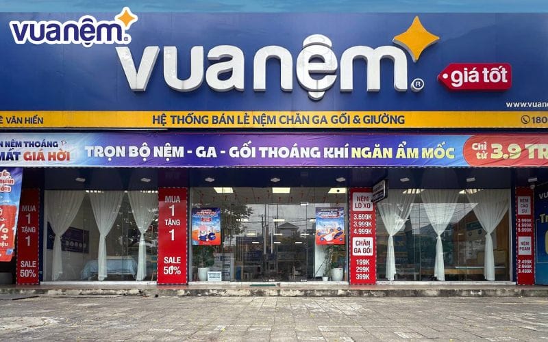 Vua Nệm là hệ thống bán lẻ chăn ga gối nệm hàng đầu Việt Nam