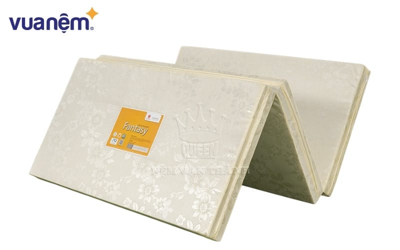 Nệm gòn Fantasy gấp 3 vải Gấm 1m8x2m