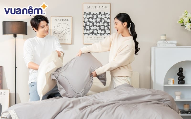 Gối tình yêu là dòng sản phẩm được thiết kế riêng cho các cặp đôi