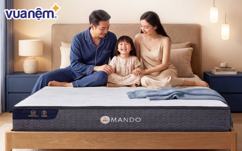 Nên cho trẻ từ 6 tuổi trở lên nằm nệm lò xo