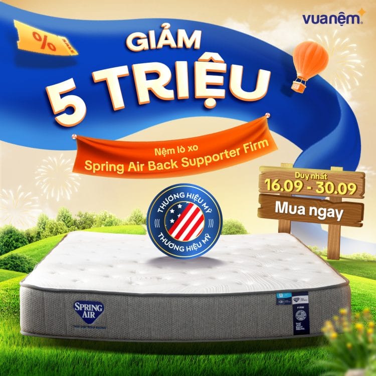 Nệm lò xo Spring Air Back Supporter Firm