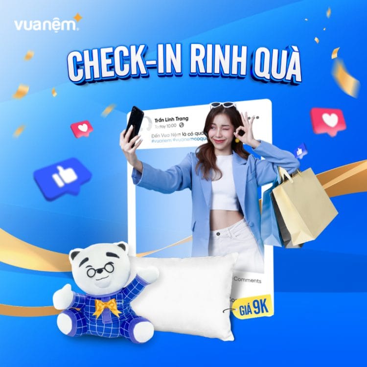 Check-in liền tay – Quà hay trao ngay
