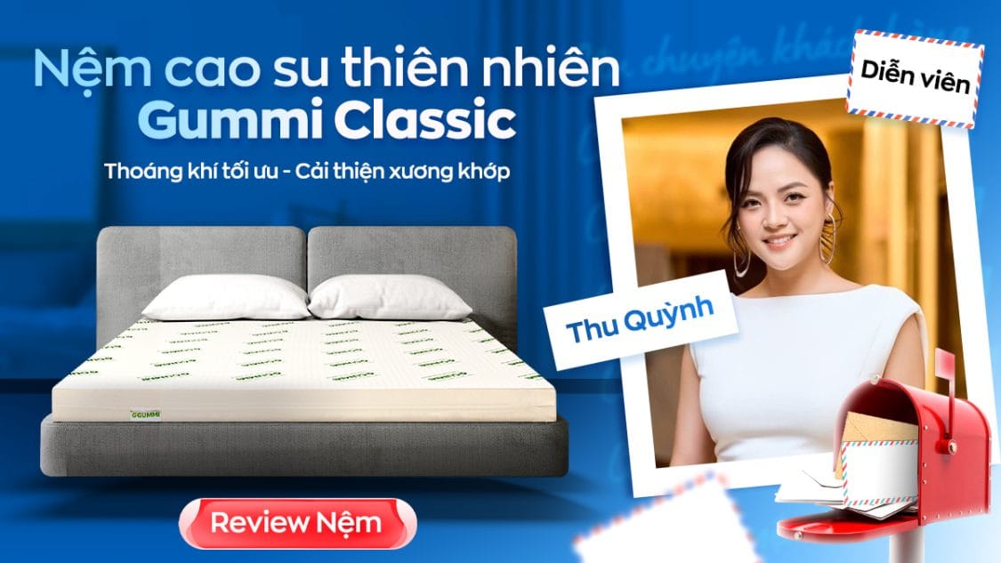 Diễn viên Thu Quỳnh và hành trình làm mẹ nhẹ nhàng hơn nhờ nệm Gummi Classic