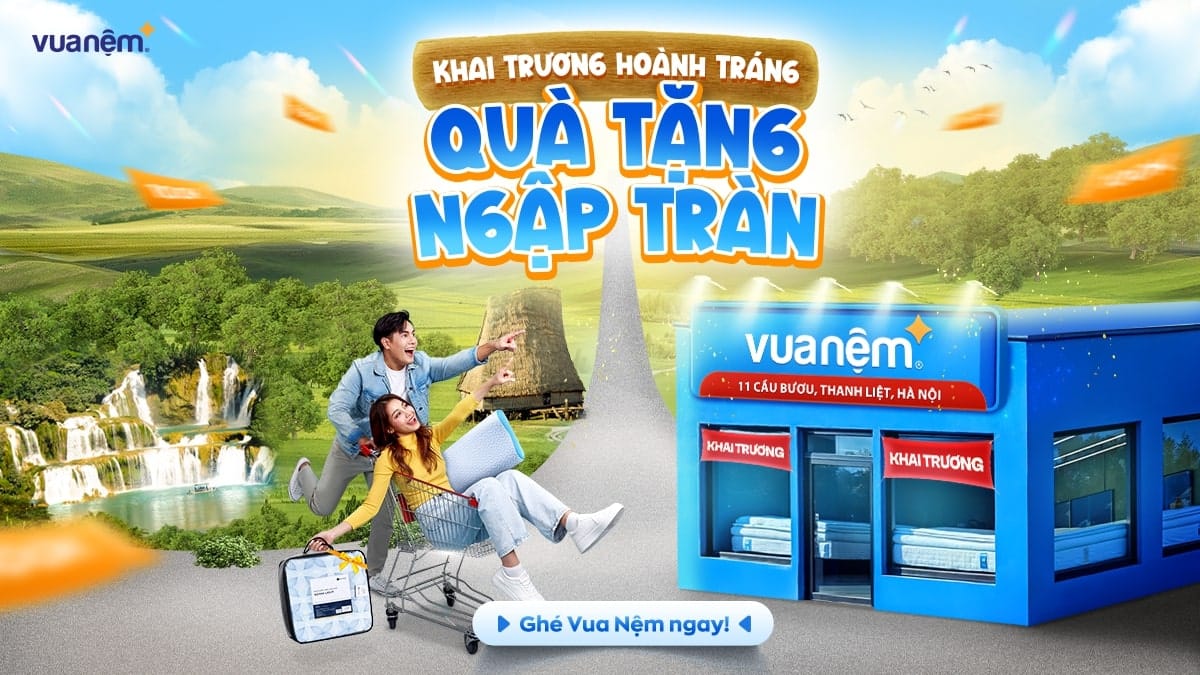 Khai trương cửa hàng Vua Nệm 11 Cầu Bươu, Thanh Liệt, Hà Nội