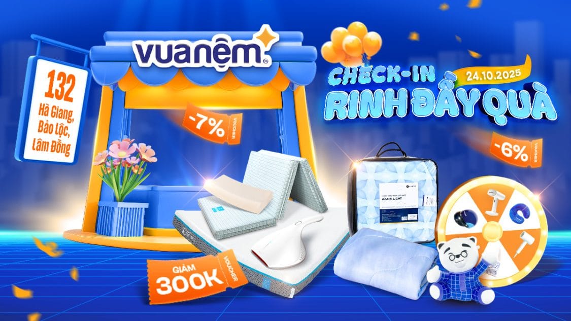 Khai trương cửa hàng Vua Nệm 132 Hà Giang, Lộc Sơn, Bảo Lộc, Lâm Đồng