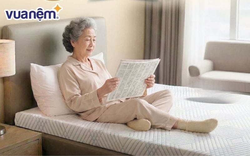 Chọn nệm massage cho người già - Lựa chọn độ cứng phù hợp