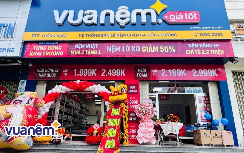 Mua nệm lò xo tại cửa hàng Vua Nệm