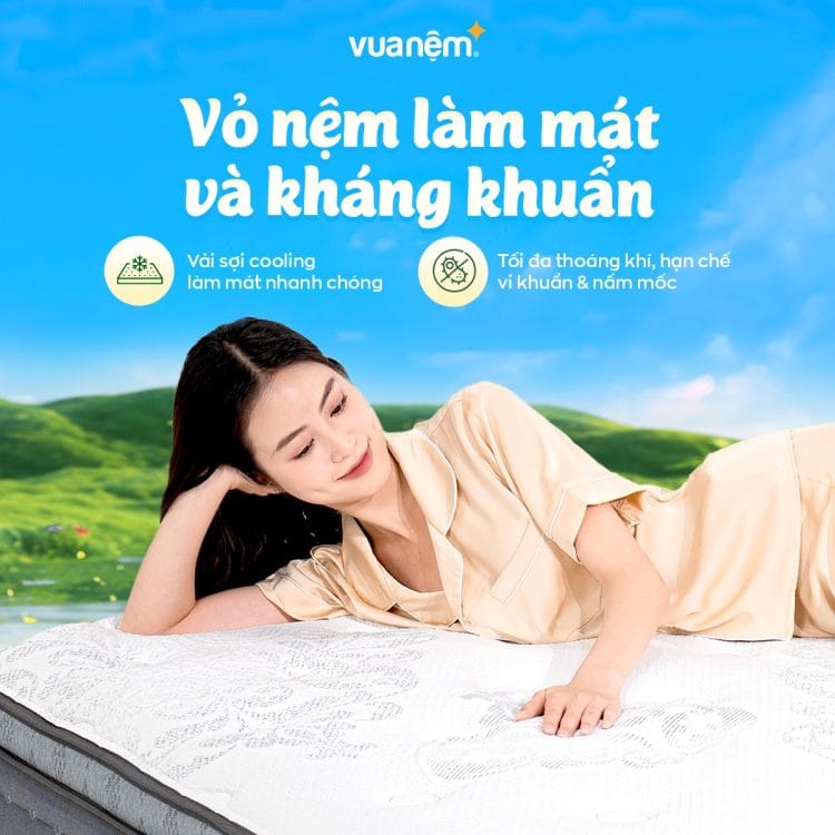 Ưu tiên mua những dòng nệm lò xo có chất liệu kháng khuẩn