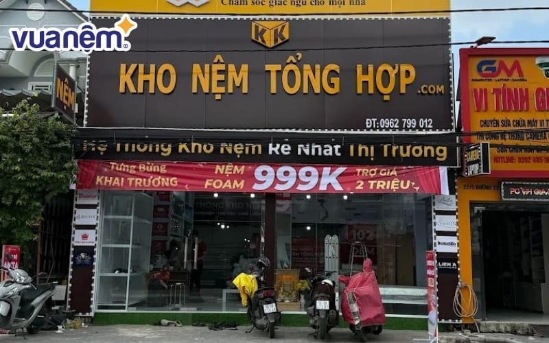 Kho Nệm Tổng Hợp có nhiều mẫu nệm bông ép khác nhau