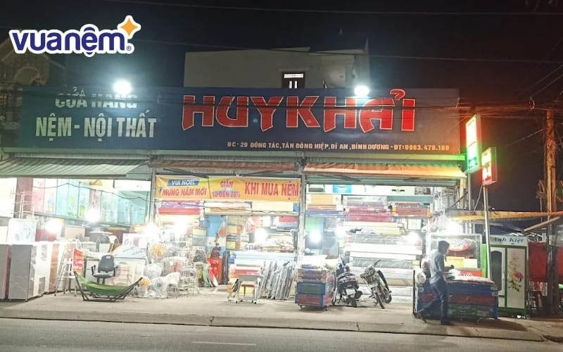 Cửa hàng nệm bông ép bình dân Huy Khải