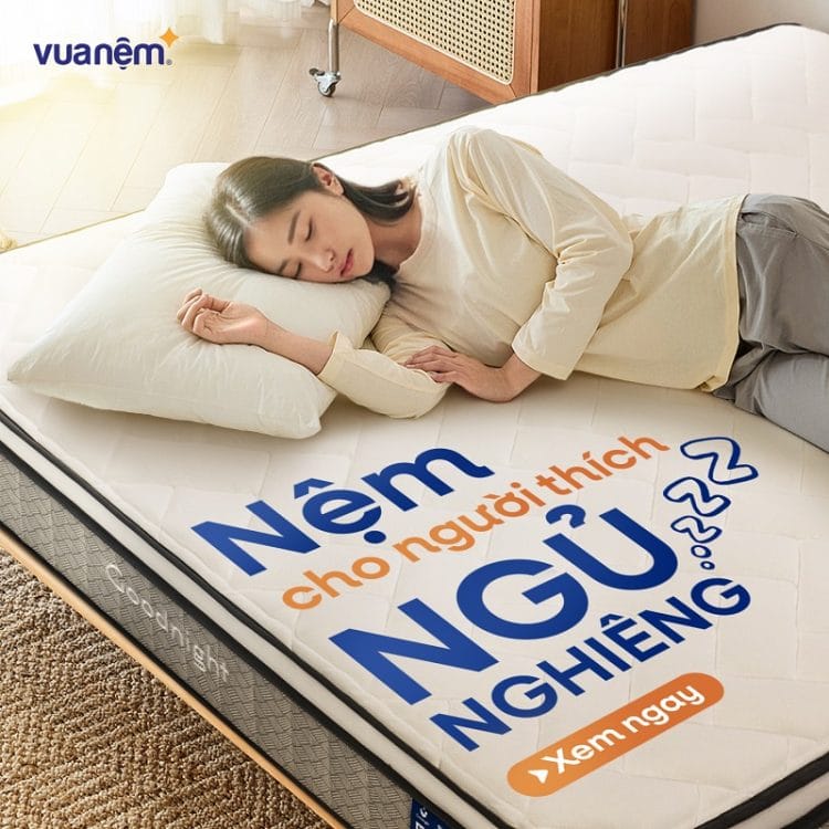 Nên chọn nệm phù hợp cho người ngủ nghiêng
