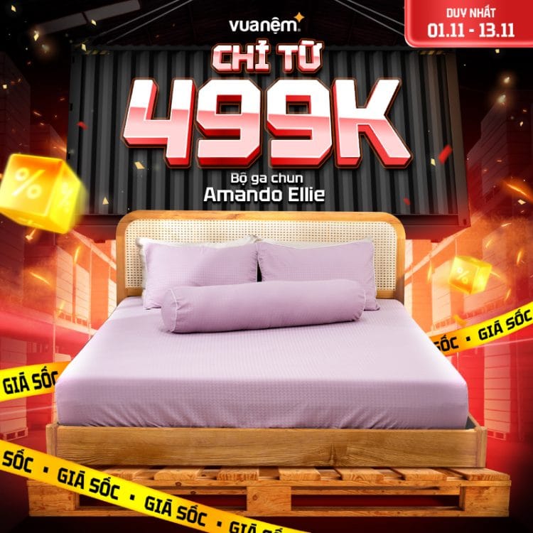Mua Bộ ga chun Amando Ellie chỉ từ 499k