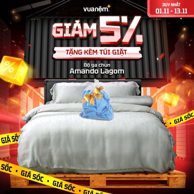 Bộ Ga Chun Tencel Amando Lagom giảm 5 triệu