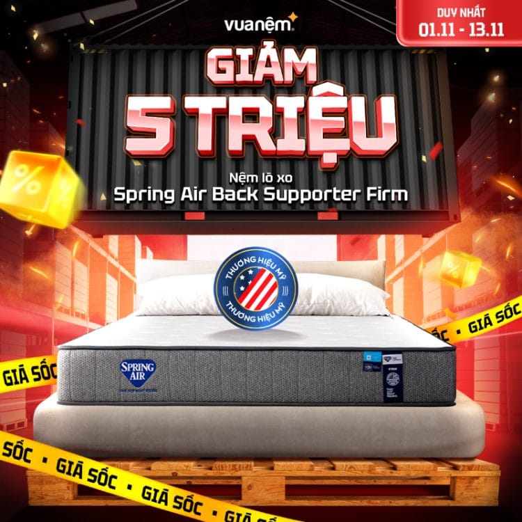 Nệm lò xo Spring Air Back Supporter Firm
