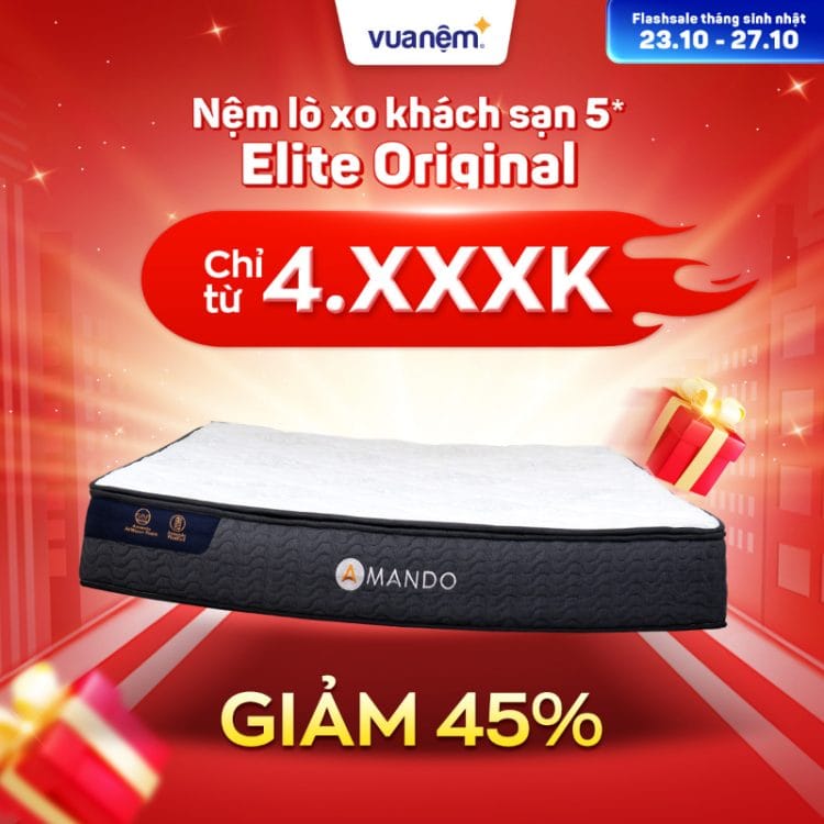 Nệm lò xo Amando Elite Original sale 45%
