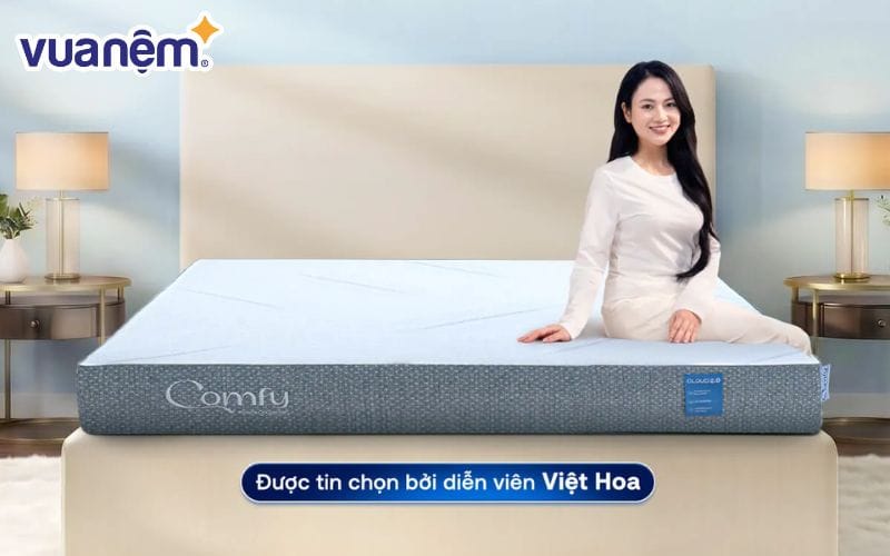 Nệm foam Comfy Cloud 2.0 siêu đàn hồi