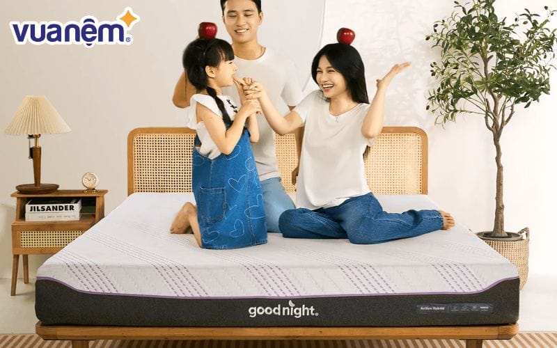 Nệm foam KIKOO Mát Lạnh Goodnight Active Hybrid