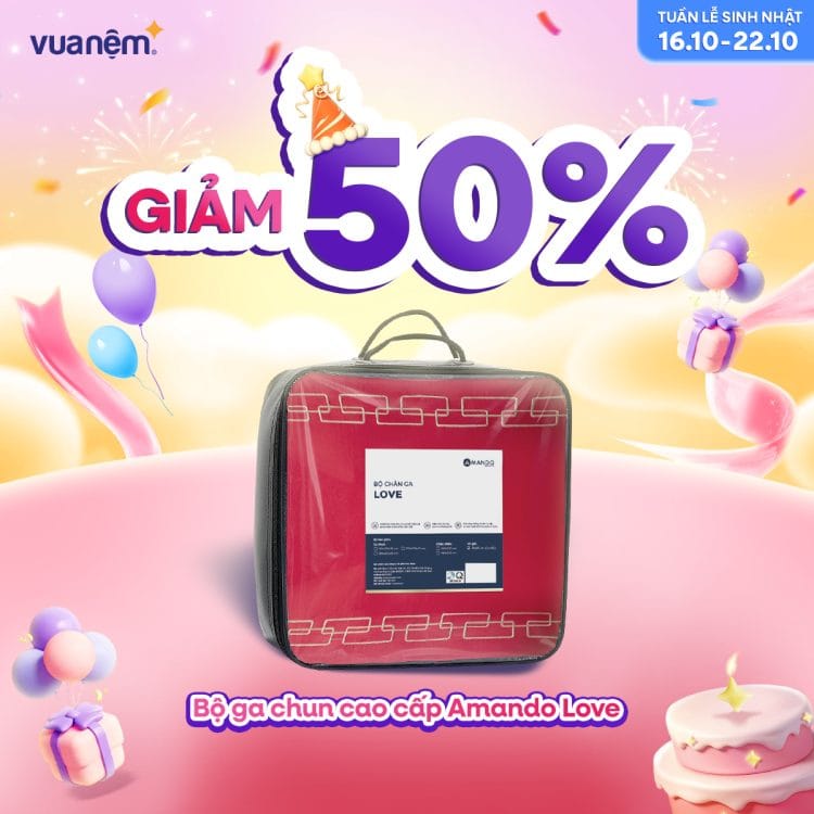 Bộ ga chun cao cấp Amando Love