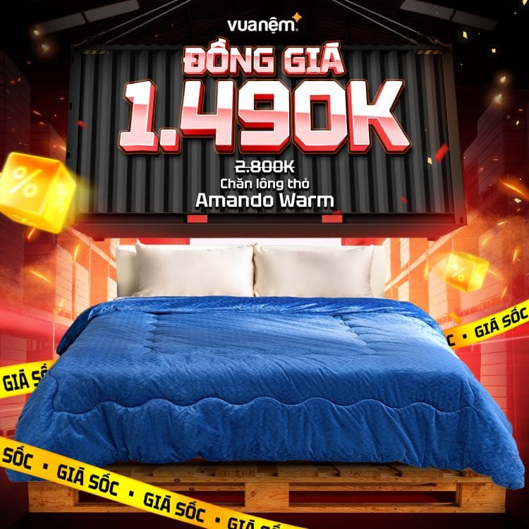 Chăn lông thỏ Amando Warm