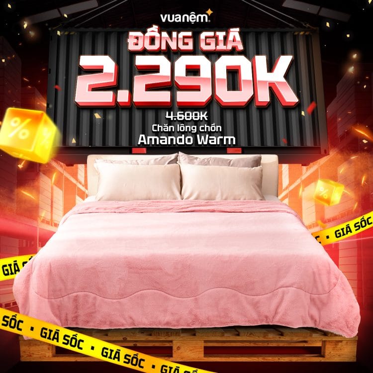 Chăn lông chồn Amando Warm