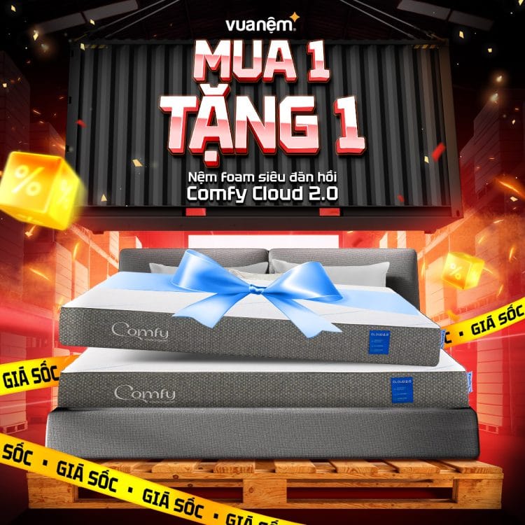 Nệm foam đàn hồi Comfy Cloud 2.0