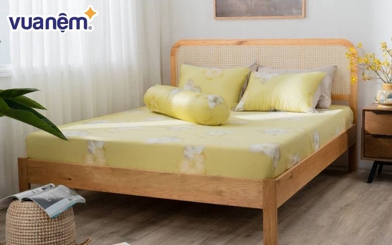 Bộ ga chun Lụa tencel cao cấp Amando Bliss 4 chi tiết