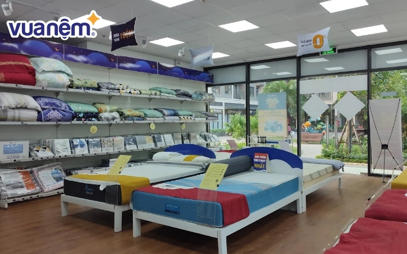 Cửa hàng Vua Nệm đa dạng sản phẩm