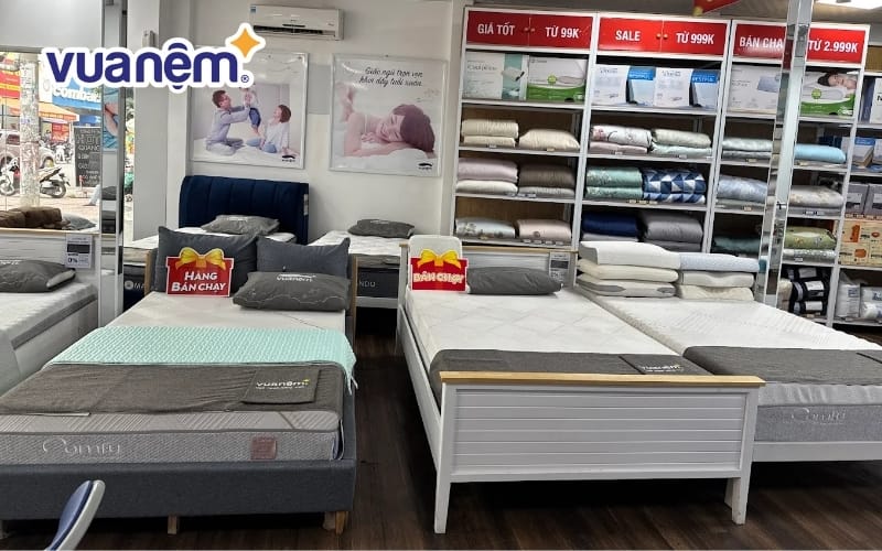 Mua đệm chính hãng chất lượng tốt tại cửa hàng Vua Nệm