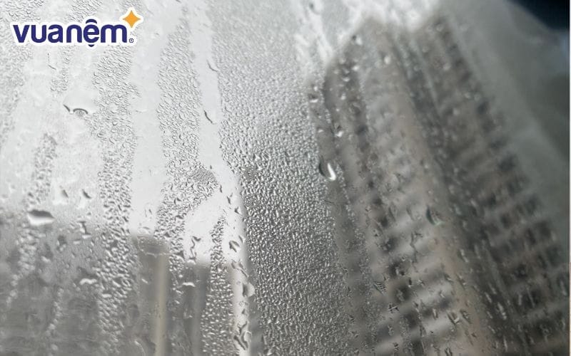 Độ ẩm không khí cao là nguyên nhân khiến nệm ẩm trong mùa nồm