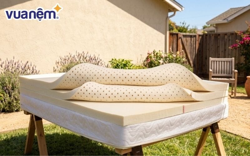 Giải đáp: Nệm cao su có phơi nắng được không?