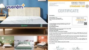 Chứng nhận OEKO-TEX và Top 7 mẫu nệm đạt chuẩn tại Vua Nệm