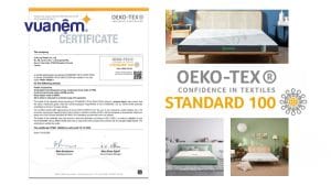 Chứng nhận OEKO-TEX và Top 7 mẫu nệm đạt chuẩn tại Vua Nệm