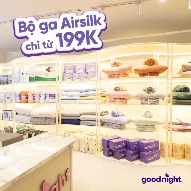 Bộ ga Airsilk 3 món chỉ 199.000 đồng