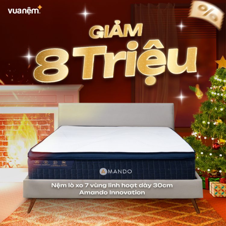 Nệm lò xo Amando Innovation 7 giảm 8 triệu