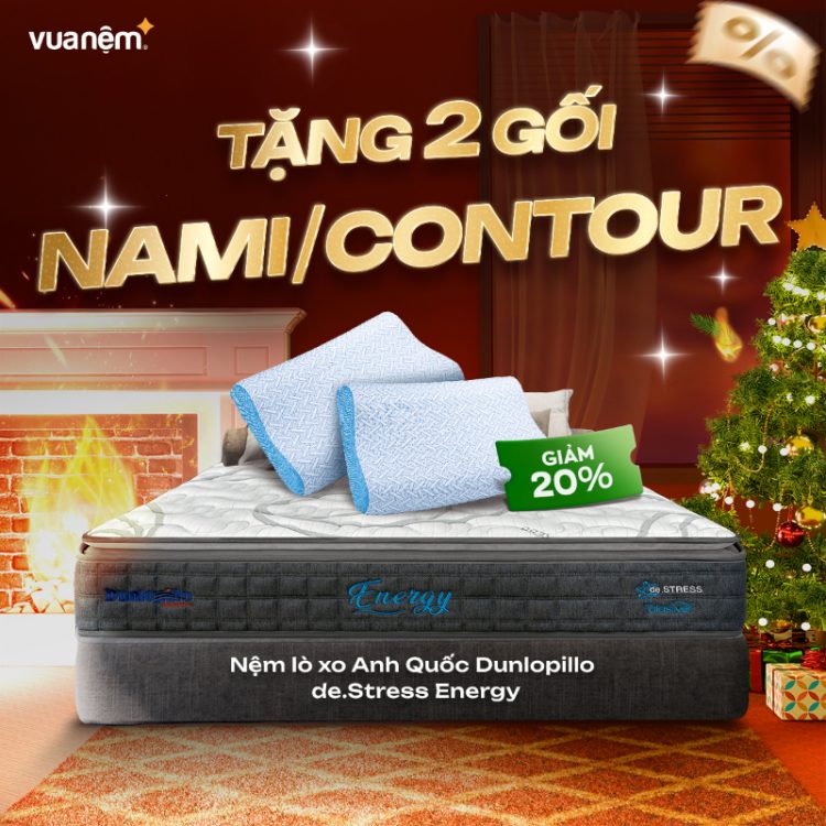 Nệm lò xo Dunlopillo de.Stress Energy