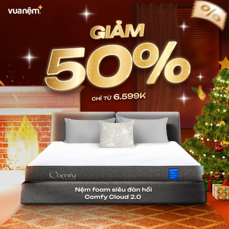 Nệm foam siêu đàn hồi Comfy Cloud 2.0