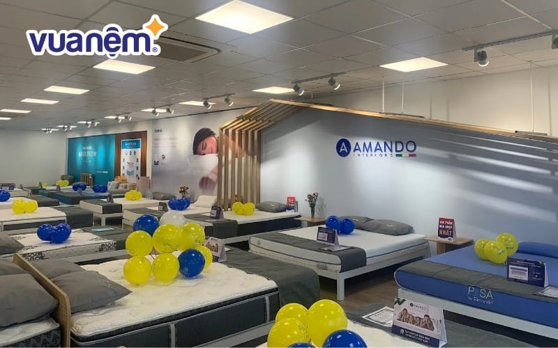 Không gian cửa hàng Vua Nệm tại Cần Thơ