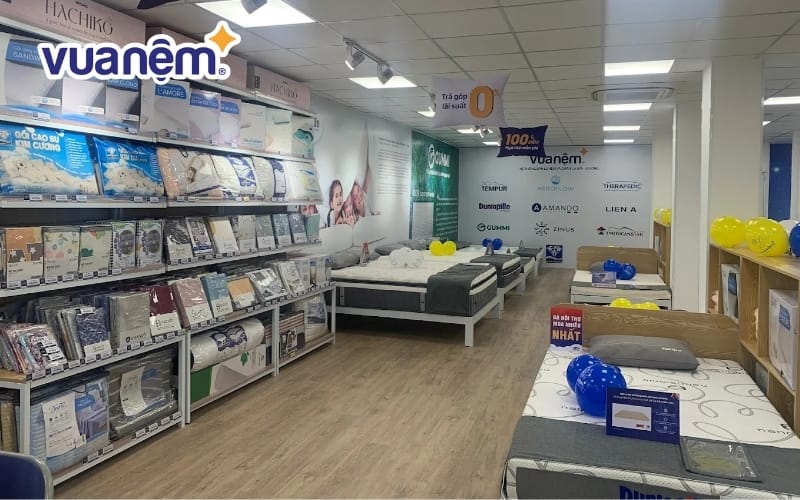 Không gian cửa hàng Vua Nệm tại Cần Thơ