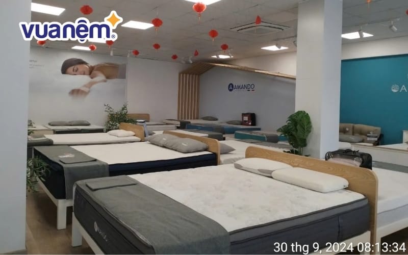 Nằm thử nệm Dunlopillo trực tiếp tại Vua Nệm