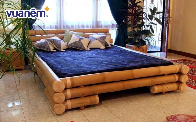 Giường ngủ tre đa dạng mẫu mã cho các gia đình