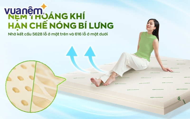 Nệm cao su thiên nhiên Gummi Classic