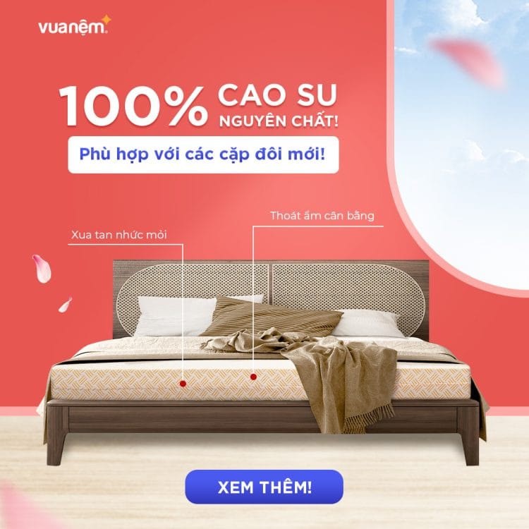 Nệm cao su Kim Cương Happy Gold có khả năng nâng đỡ tốt