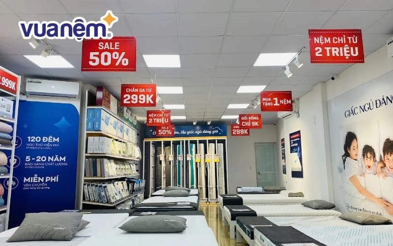 Mua nệm cao su Kim Cương Happy ở Vua Nệm